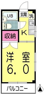KハイツⅡの間取り画像