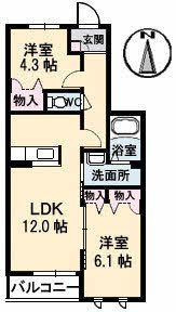 リブメゾン南方の間取り画像