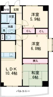 ホルティ上野芝の間取り画像