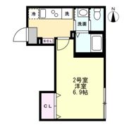ベイルームハイム大和中央Bの間取り画像