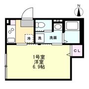 ベイルームハイム大和中央Bの間取り画像