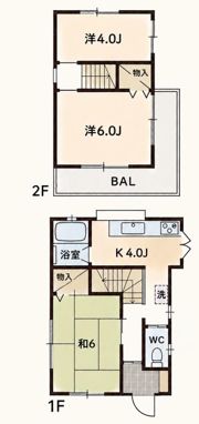 所沢市東新井町戸建の間取り画像