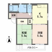 ロイヤルパークBの間取り画像
