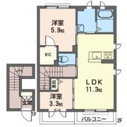 柴田オーチャードメゾン Aの間取り画像