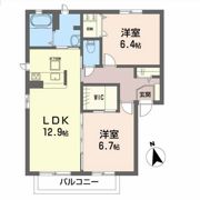 MAISON・MAST桜Cの間取り画像
