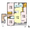 (仮称)KT名取市手倉田 D-ROOM新築工事の間取り画像