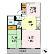 コーポサングリーンの間取り画像