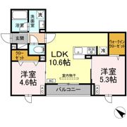 セレスティア江北Ⅱの間取り画像