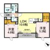 セレスティア江北Ⅱの間取り画像