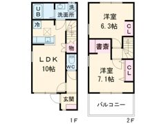 Luana Mahalo Ⅱの間取り画像