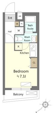 SHOKEN Residence横浜生麦Ⅲの間取り画像