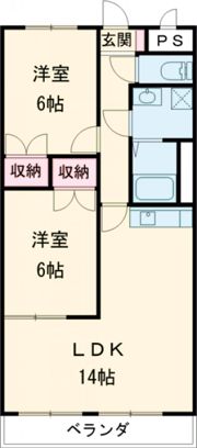 はばコーポの間取り画像