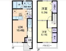 メゾネット クオーレの間取り画像