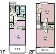 リヴェールⅡBの間取り画像