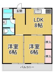 グリーンビュー小原 A棟の間取り画像