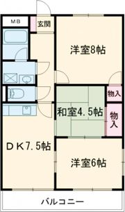 メゾンボヌールの間取り画像