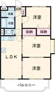 エバーグリーン角園の間取り画像