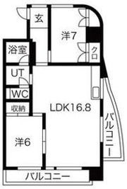 あさひレジデンス大友の間取り画像