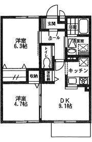 コンフォートルミナスBの間取り画像