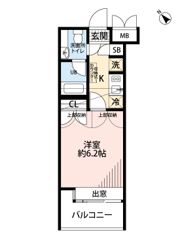 ダイナコートブロッサム天神南の間取り画像