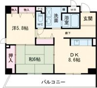 ラフィーネ喜連の間取り画像