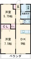 レトアミールBの間取り画像