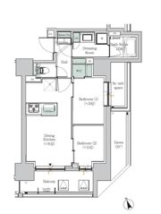 ONE ROOF RESIDENCE ASAKUSABASHIの間取り画像