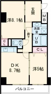 ハイラインⅤの間取り画像