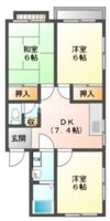 コーポ岡登の間取り画像