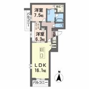 シャーメゾンリアン Ⅱの間取り画像