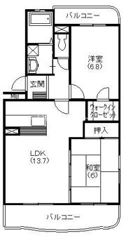 ルミエール高丘の間取り画像