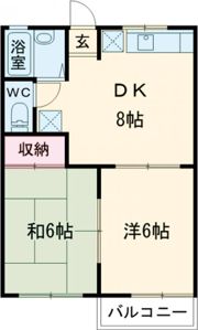 クリーンハイツA棟の間取り画像