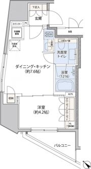 レジディア文京小石川Ⅱの間取り画像