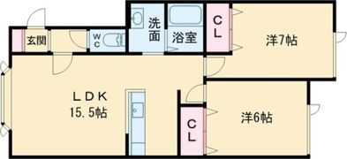 クレア花園の間取り画像