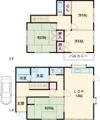白石戸建の間取り画像