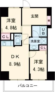 ハイラインⅤの間取り画像
