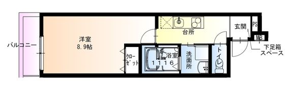 フジパレス湊駅南の間取り画像