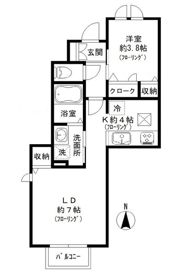 クレール国立の間取り画像