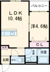 オルビスタ健軍の間取り画像