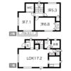 ベルリード上野町 A棟の間取り画像
