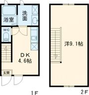 ikka西牟田 A棟の間取り画像