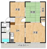 コーポ落合 C棟の間取り画像