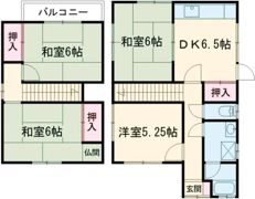 尾上町養田戸建の間取り画像