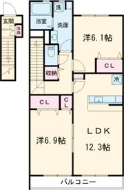 シャルマンコートの間取り画像