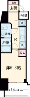 ララプレイス三宮東アスヴェルの間取り画像