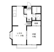 ハイツウェルストーンの間取り画像