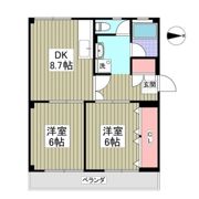 佳月マンションの間取り画像