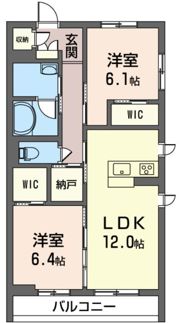シャーメゾンオークの間取り画像
