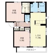 シャーメゾン赤坂 Aの間取り画像