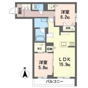アプラノス アーサーの間取り画像
